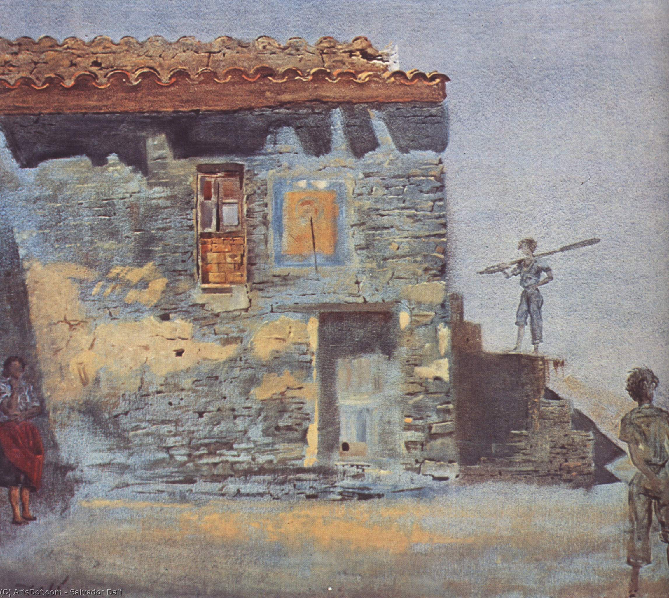 Mittag (kasernen Von Port Lligat) — Salvador Dalí