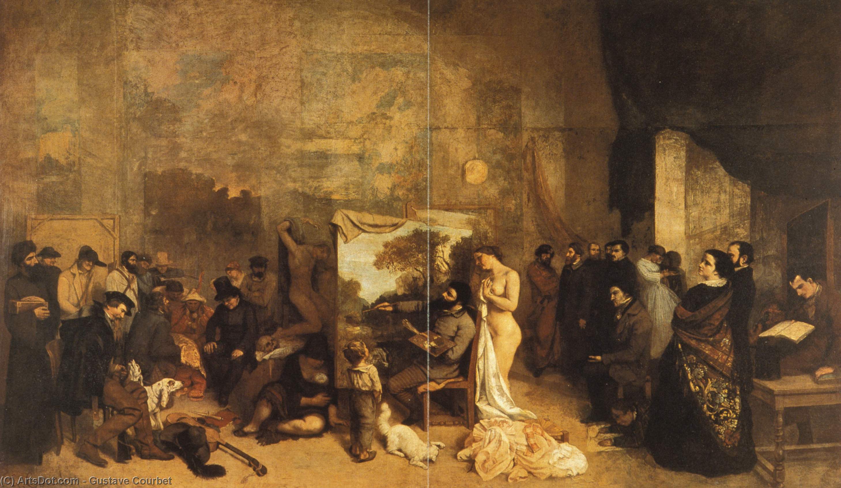 The Painter's Studio — Курбе