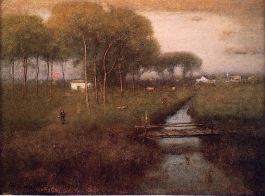 Early Moonrise, Tarpon Springs — George Innes
