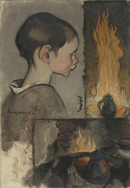 Profil D'enfant Et Etude De Nature Morte — Louis Anquetin