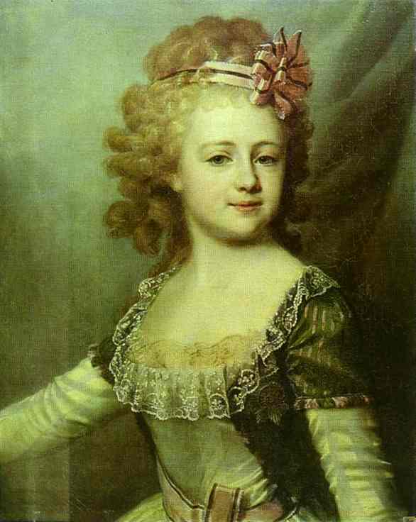 Portrait Of Grand Duchess Alexandra Pavlovna As A Child — Dmitry Grigoryevich Levitsky