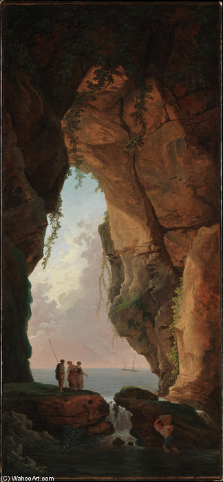The Mouth Of A Cave — Hubert Robert