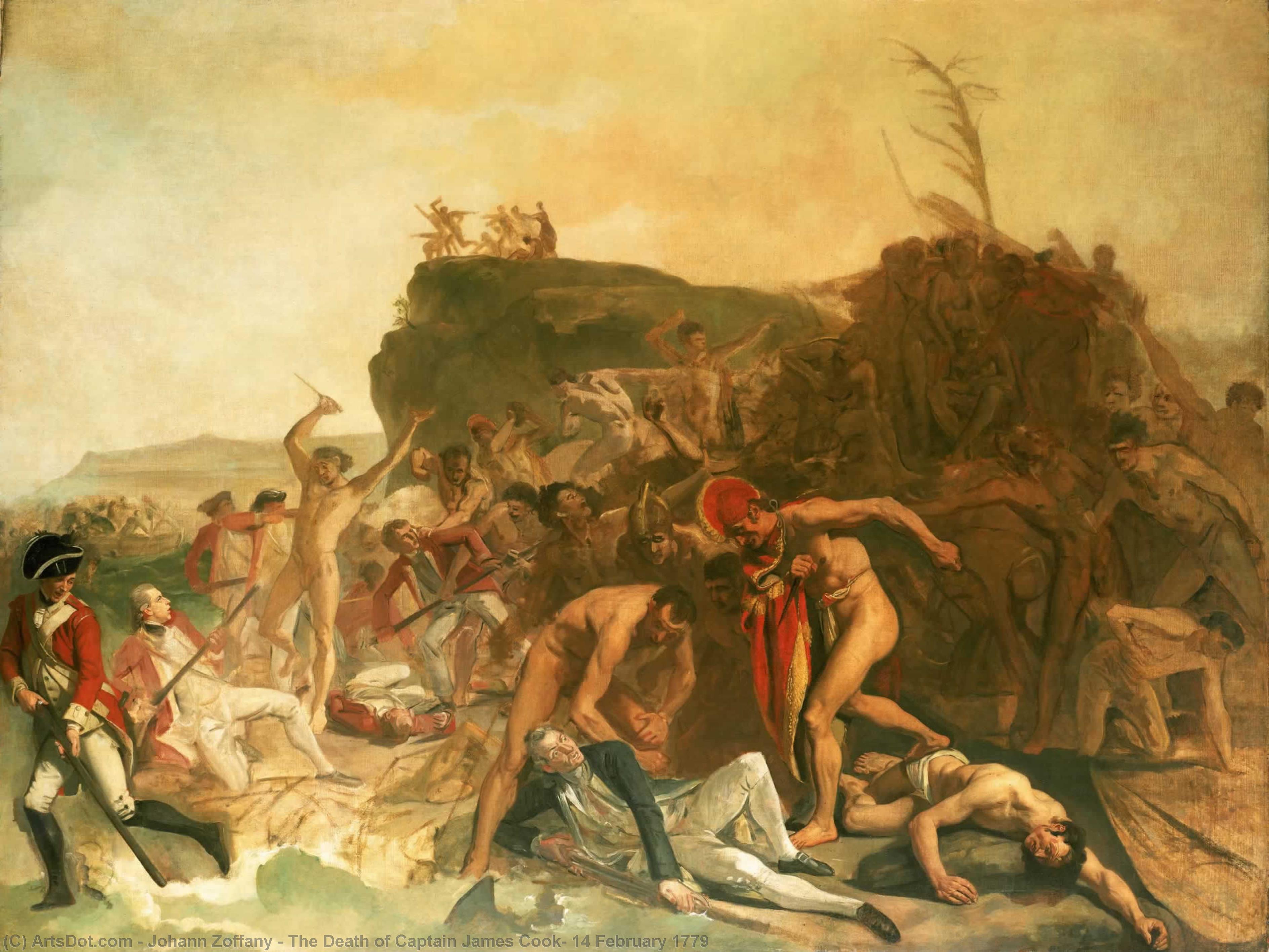The Death Of Captain James Cook, 14 February 1779 — Johann Zoffany