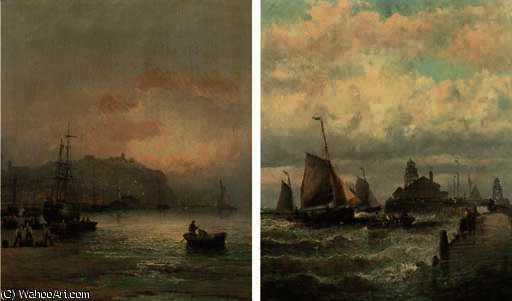 Unloading Near Dover, Dusk; And A Stiff Breeze Off The Pier — William A. Thornley (thornbery)