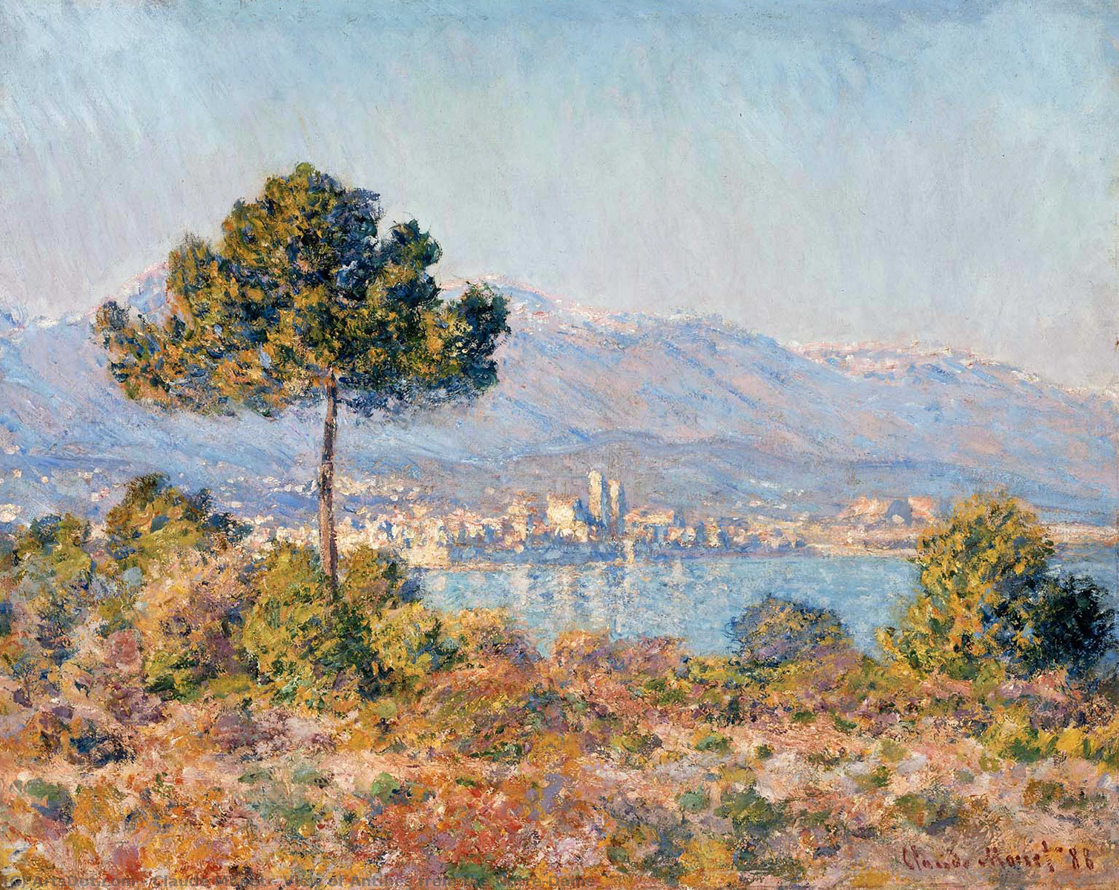 Ansicht Von Antibes Vom Notre-dame — Claude Monet