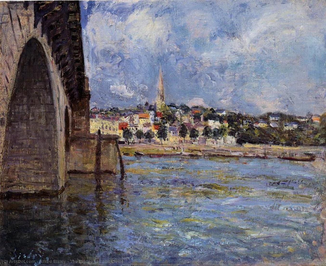 The Bridge At Saint Cloud — Alfred Sisley
