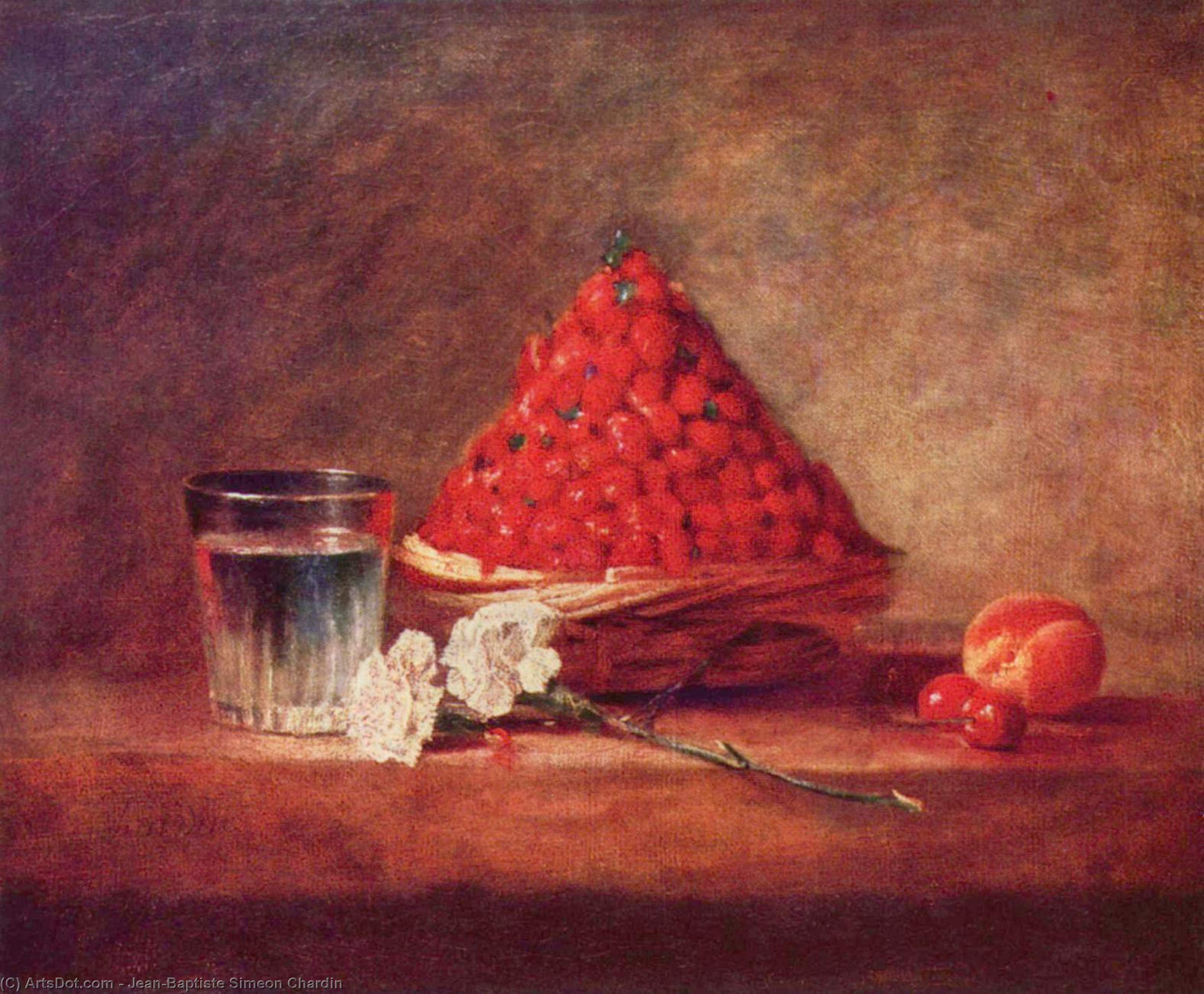 Canasta De Fresas — Jean-baptiste-siméon Chardin