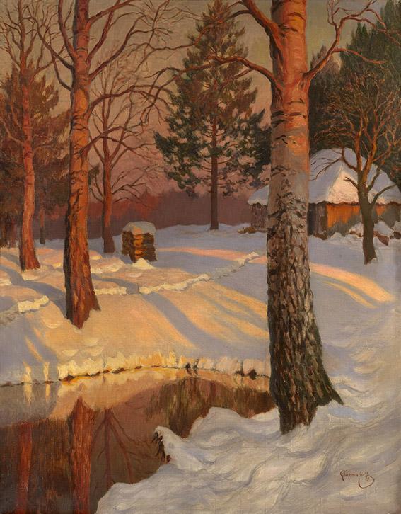 Forest In The Setting Sun — Mikhail Germashev