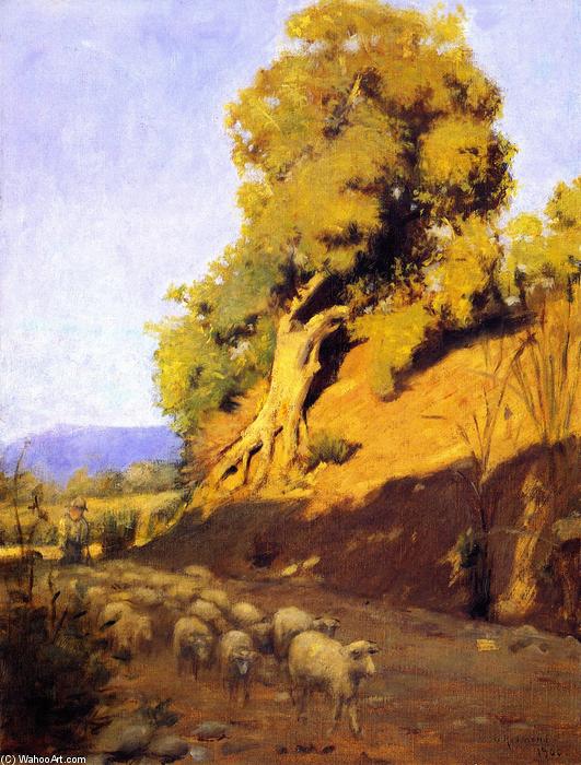 Shepherd And Flock — Granville Redmond