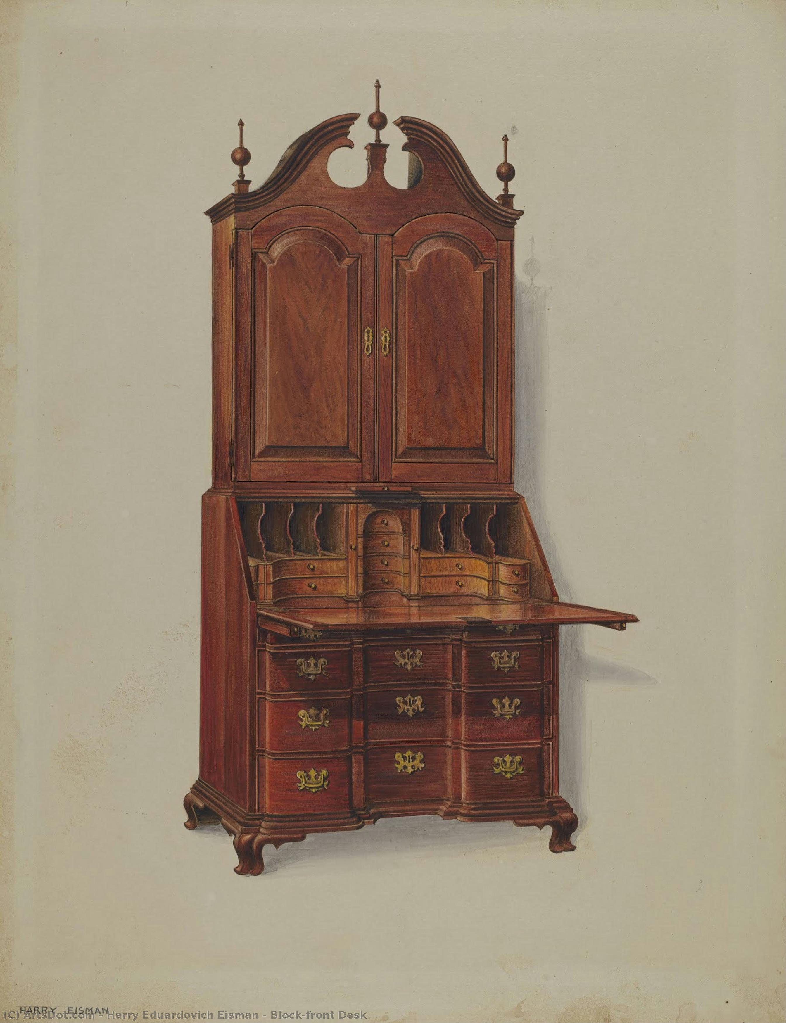 Block-front Desk — Harry Eduardovich Eisman