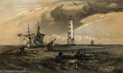 The Lighthouse At Cape Chersonese — William Simpson