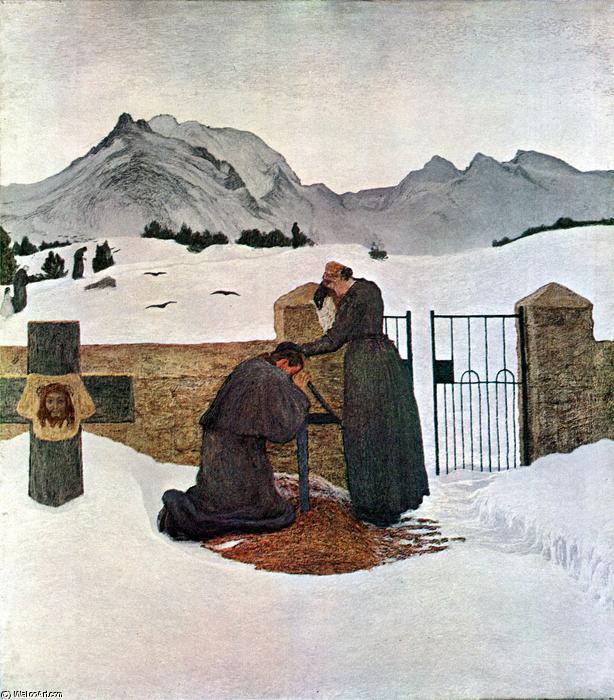 The Pain Of Mourning (also Known As Il Dolore Confortato Dalla Fede) — Giovanni Segantini