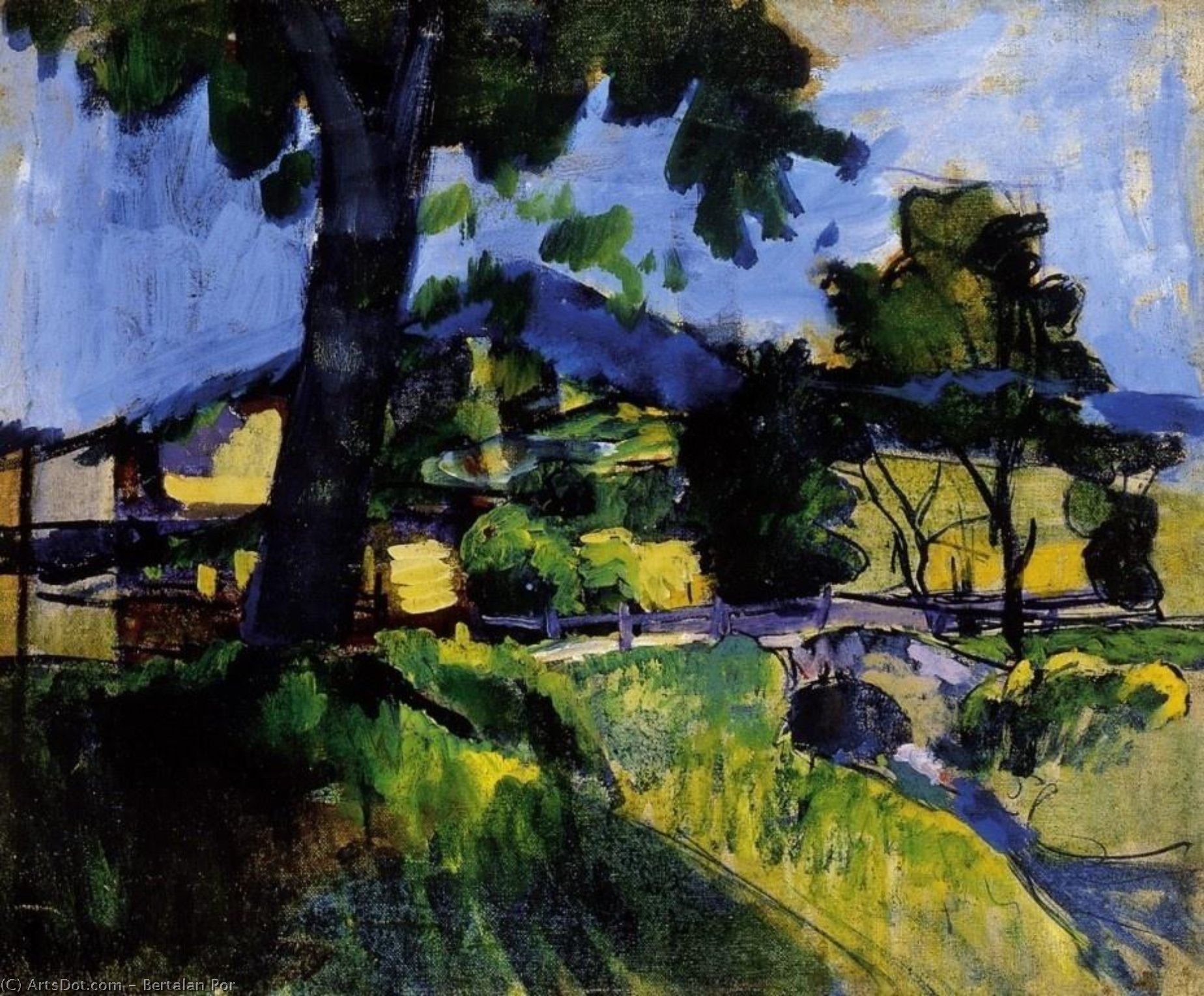 Landscape By A Brook — Bertalan Pór