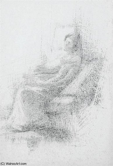 Study Of A Seated Woman — Elizabeth Adela Stanhope Forbes