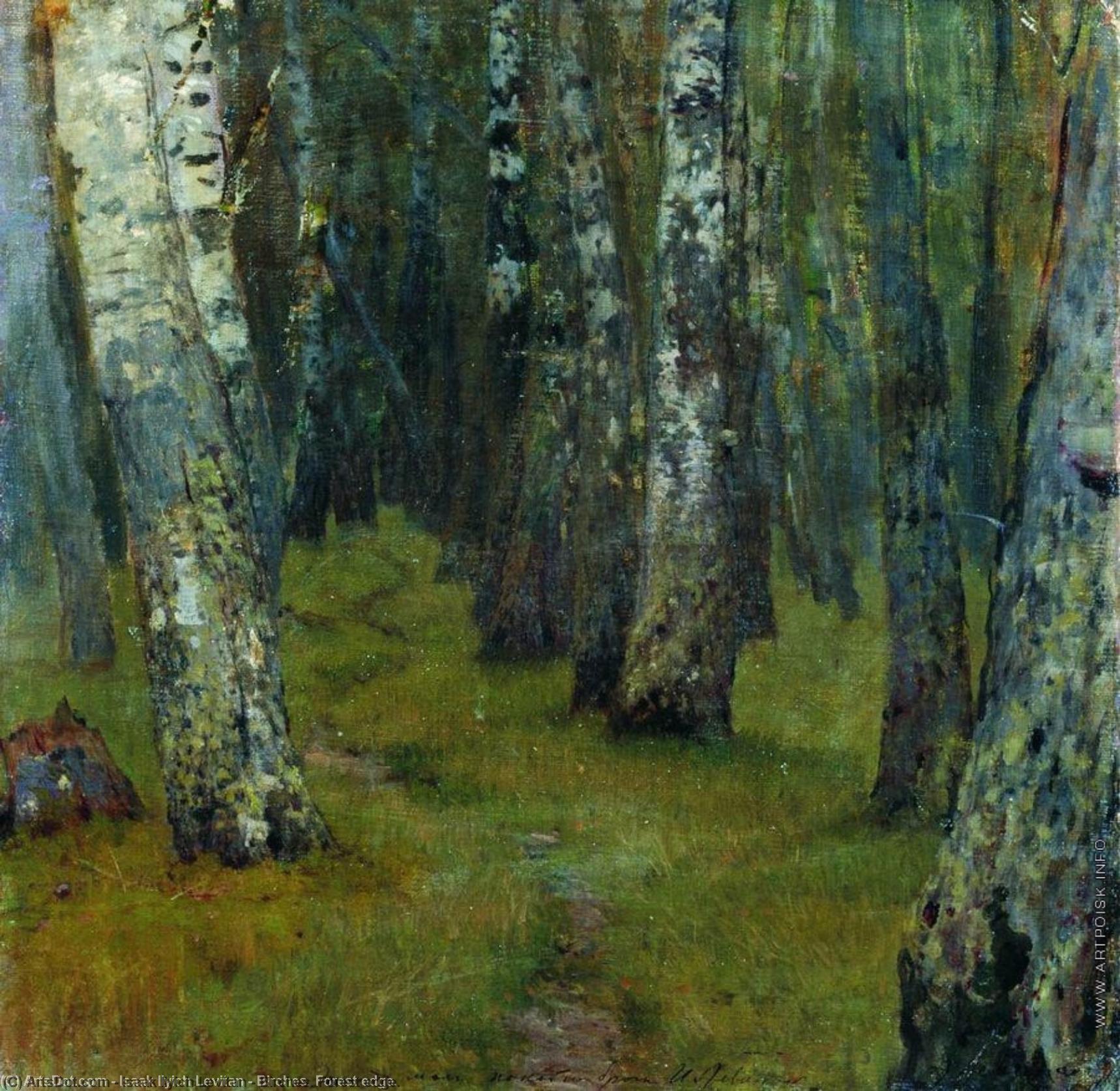 Birches. Forest Edge. — イサク・イリイチ・レヴィタン