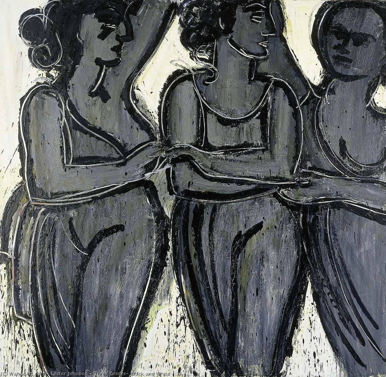 Three Graces, Black And White — Lester F. Johnson