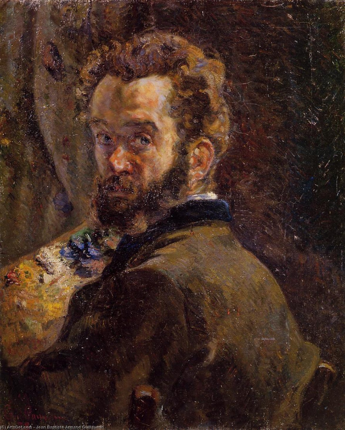 Self Portrait With Easel — フェルディナン・ギヨマン