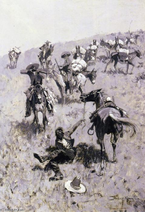 Smuggler Atacked By Mexican Customs Guards — Frederic Remington