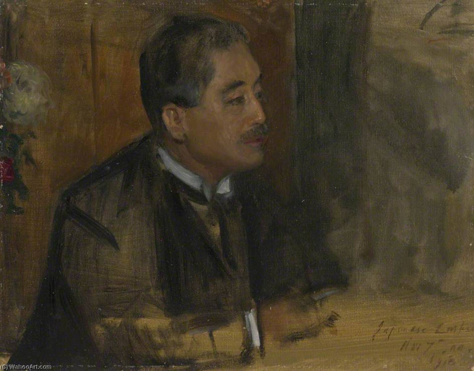 Baron Matsui Keishiro (1868–1946), Japanese Ambassador To France (preparatory Study For 'terms Of Armistice, 3rd And 4th November 1918') — Herbert Arnould Olivier