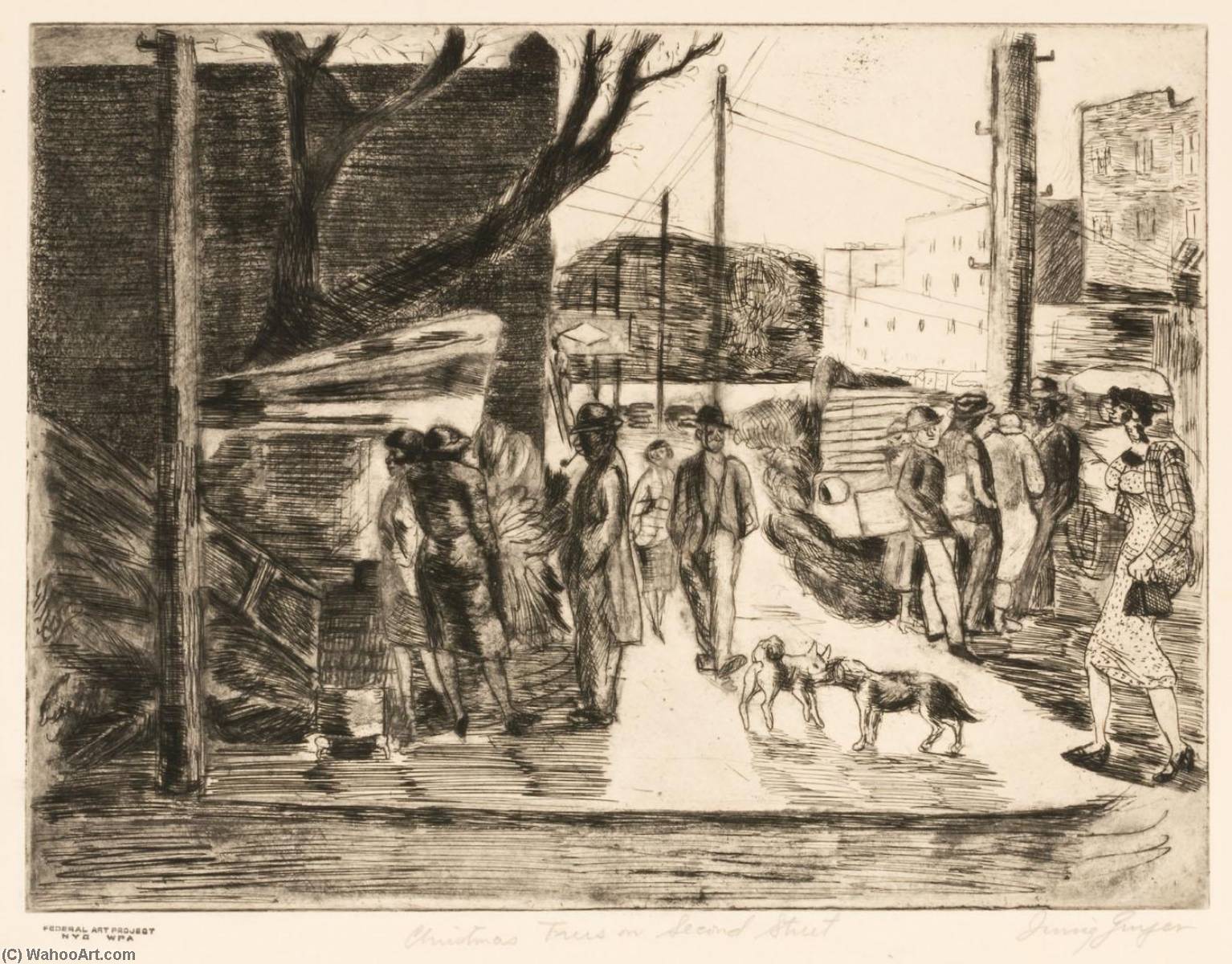 Christmas Trees On Second Street — Irving Guyer