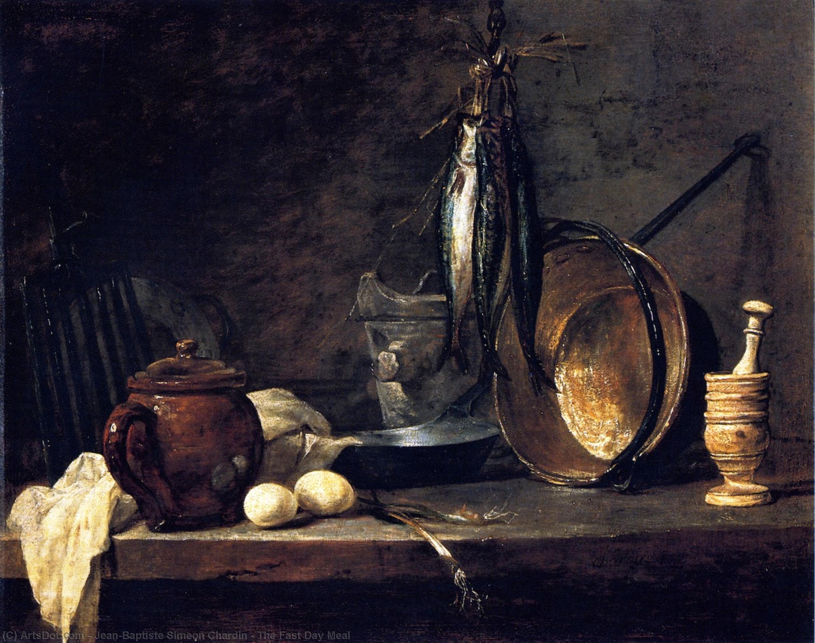 The Fast Day Meal — Jean-baptiste-siméon Chardin