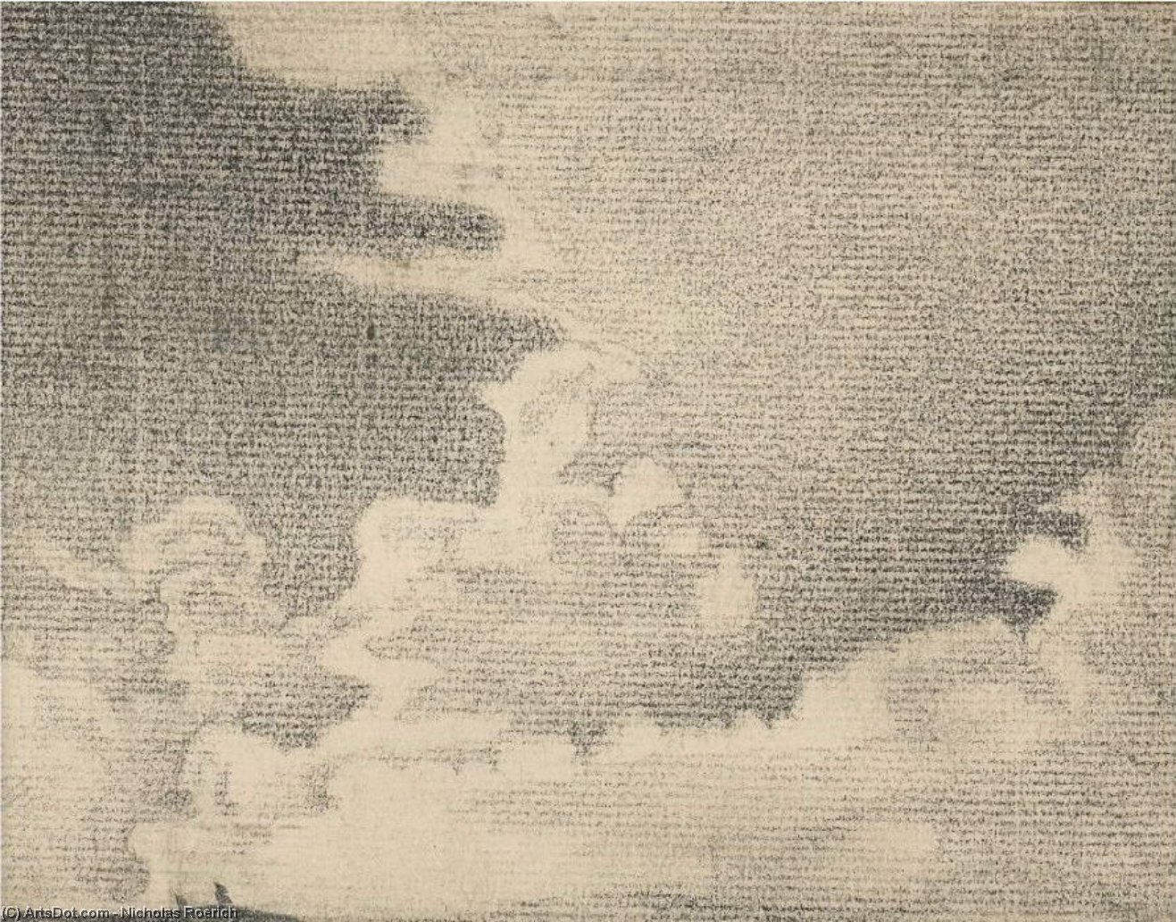 Sketch Of Landscape And Clouds — Nicholas Roerich