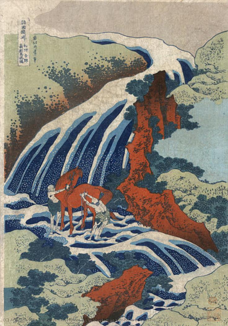 Waterfall At Yoshino In Washū — Katsushika Hokusai