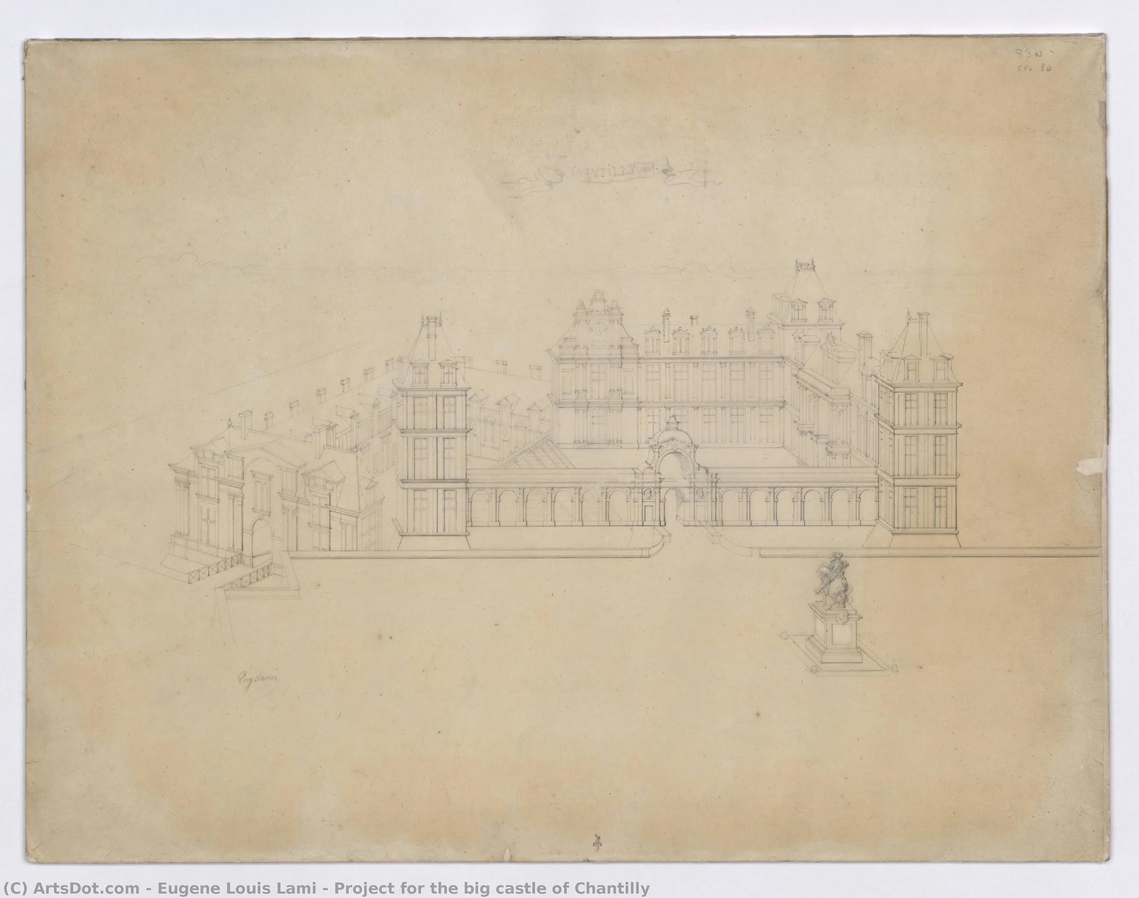 Project For The Big Castle Of Chantilly — Eugene Louis Lami