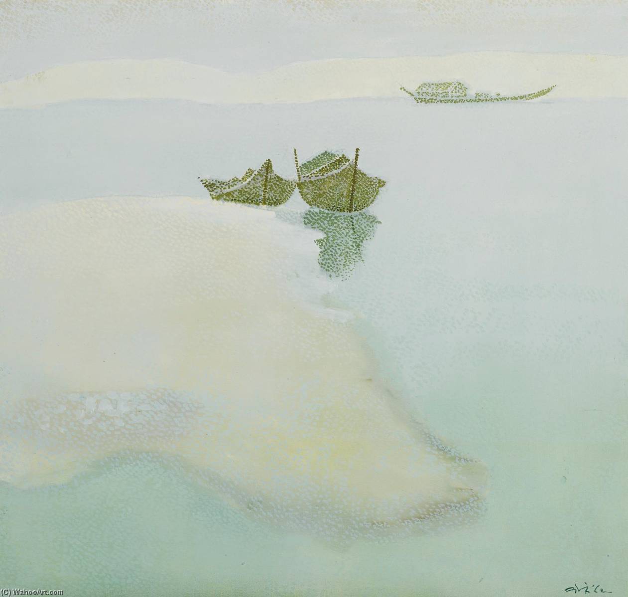 Untitled (boats) — Narayan Shridhar Bendre