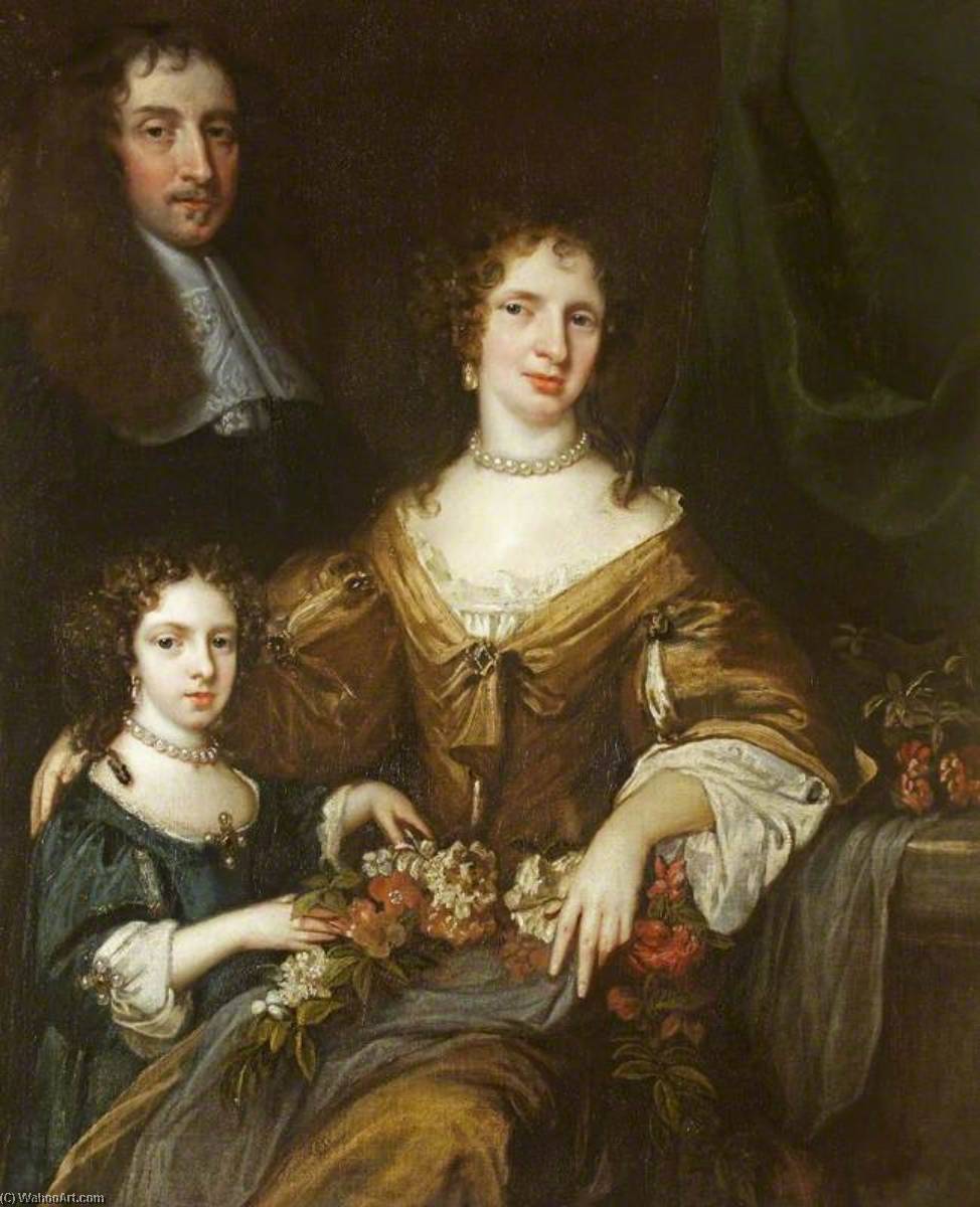 Dr Peter Barwick (1619–1705), His Wife, Anne And Daughter, Mary (1661 1662–1721 1723), Later Lady Dutton — Jacob Huysmans