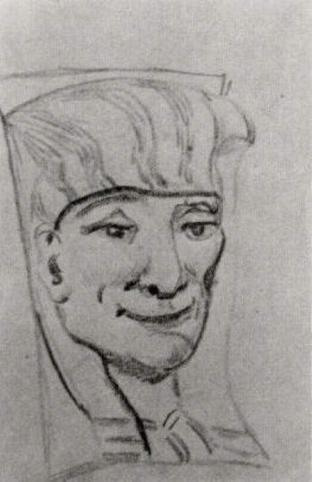 Mask Of An Egyptian Mummy 3 — Vincent Willem Van Gogh
