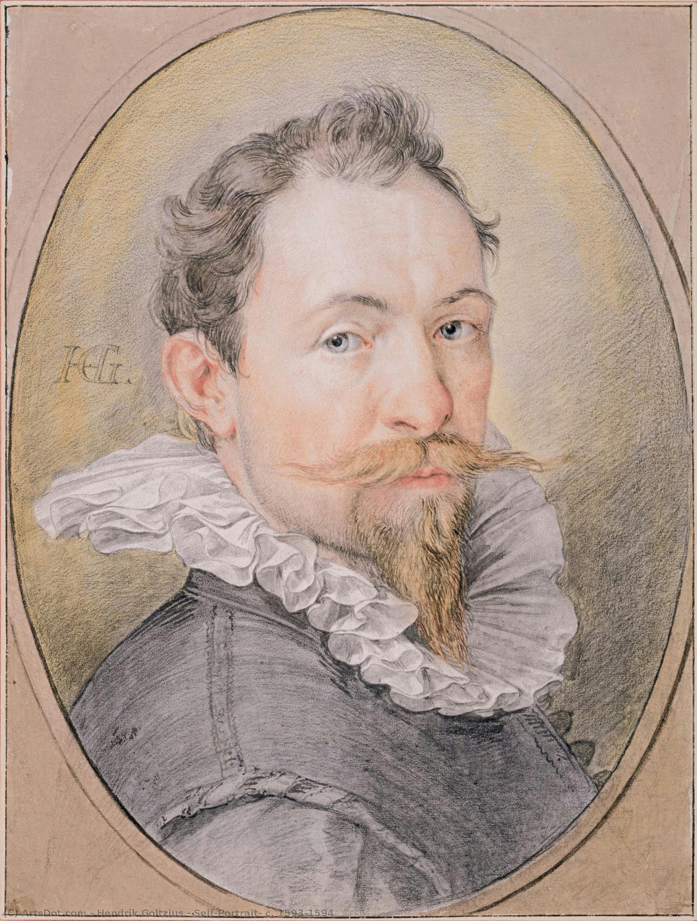 Self-portrait, C. 1593-1594 — Hendrik Goltzius