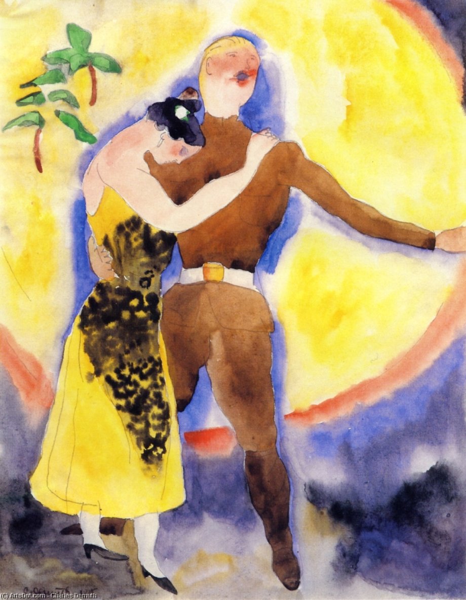 In Vaudeville. Soldier And Girlfriend — Čarls Demut