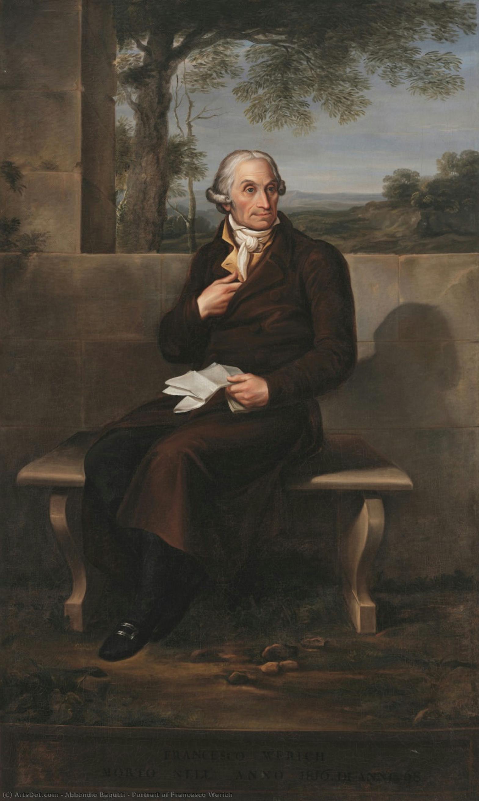 Portrait Of Francesco Werich — Abbondio Bagutti
