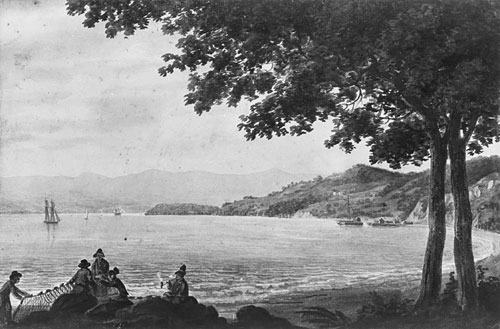 Shad Fishermen On The Shore Of The Hudson River — Pavel Svinyin