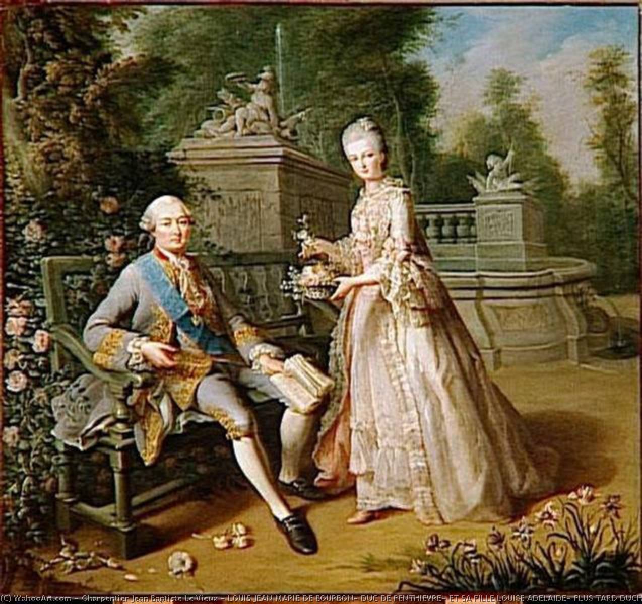 Louis Jean Marie De Bourbon, Duc De Penthievre, Et Sa Fille Louise Adelaide, Plus Tard Duchesse D'orleans — Charpentier Jean Baptiste Le Vieux