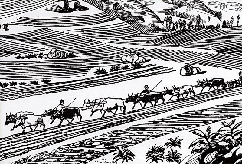 Plowing — Martiros Sarian