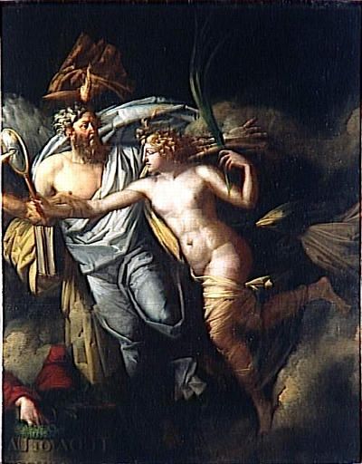 La Philosophie Ecartant Les Nuages Qui Cachaient La Verite Le Triomphe Du Peuple Francais, Ou Le 10 Aout, Allegorie Relative A Cette Journee Celebre — Hennequin Philippe Auguste