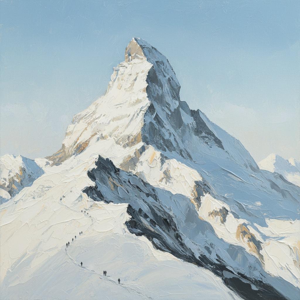 Monolith Des Ewigen Frosts: Eine Singuläre Vision Alpiner Erhabenheit Und Lichtgestalt — Christian Noiret