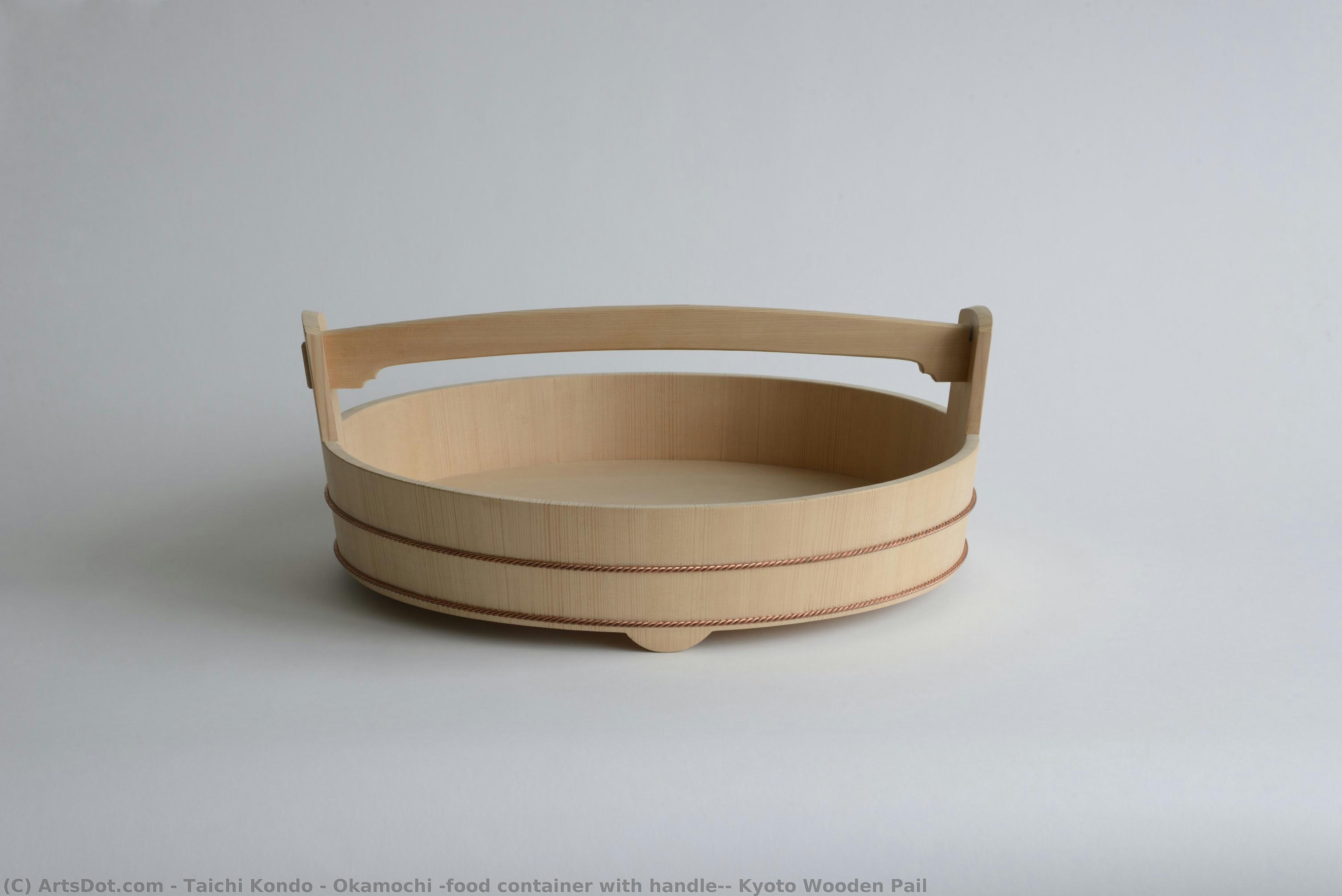 Okamochi (food Container With Handle), Kyoto Wooden Pail — Taichi Kondo
