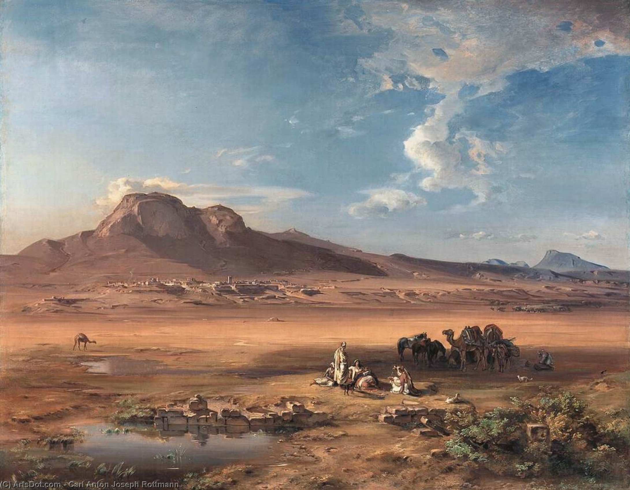 Коринф С Акрокоринфом — Carl Anton Joseph Rottmann