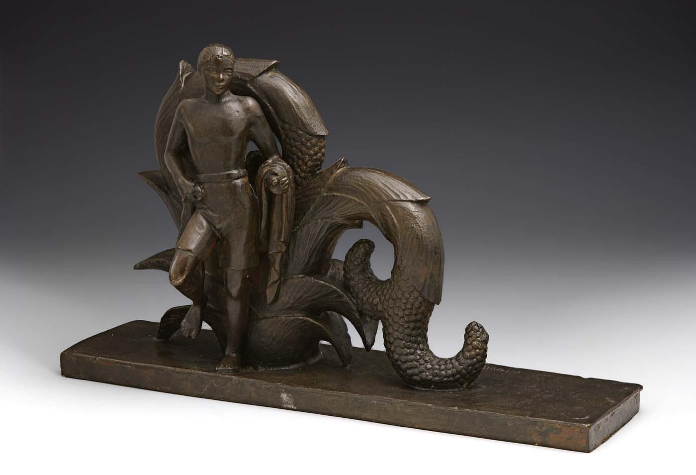 Study For Male Figure, Prometheus Fountain, Rockefeller Center — Paul Manship