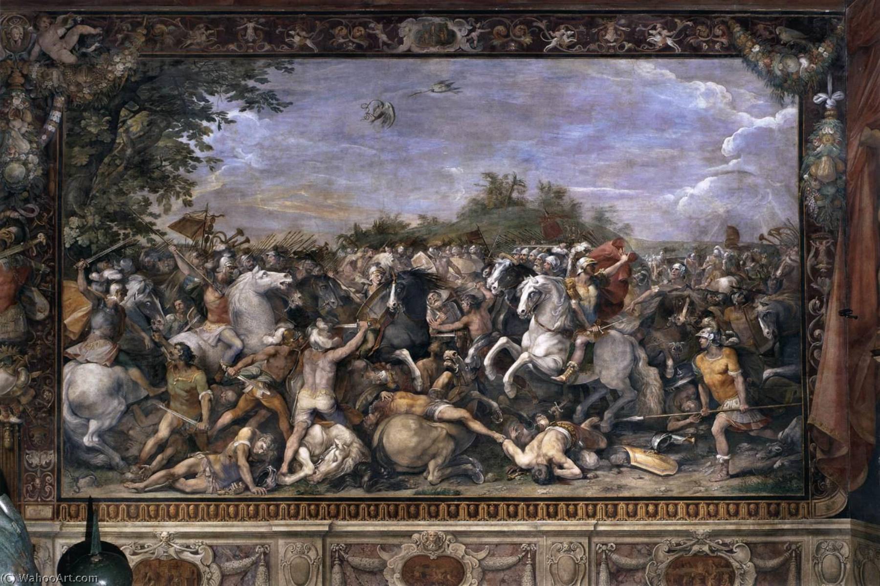 Battle Of Tullius Hostilius Against The Veii — Guiseppe Cesari Dit Le Cavalier D'arpin