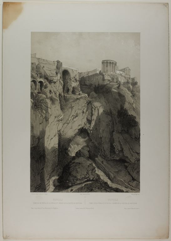 He Temples Of Vesta And The Sibyl — Eugène Cicéri
