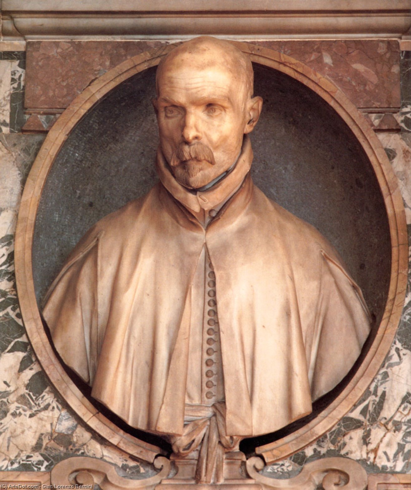 Portrait Bust Of Pedro De Foix Montoya — Gian Lorenzo Bernini