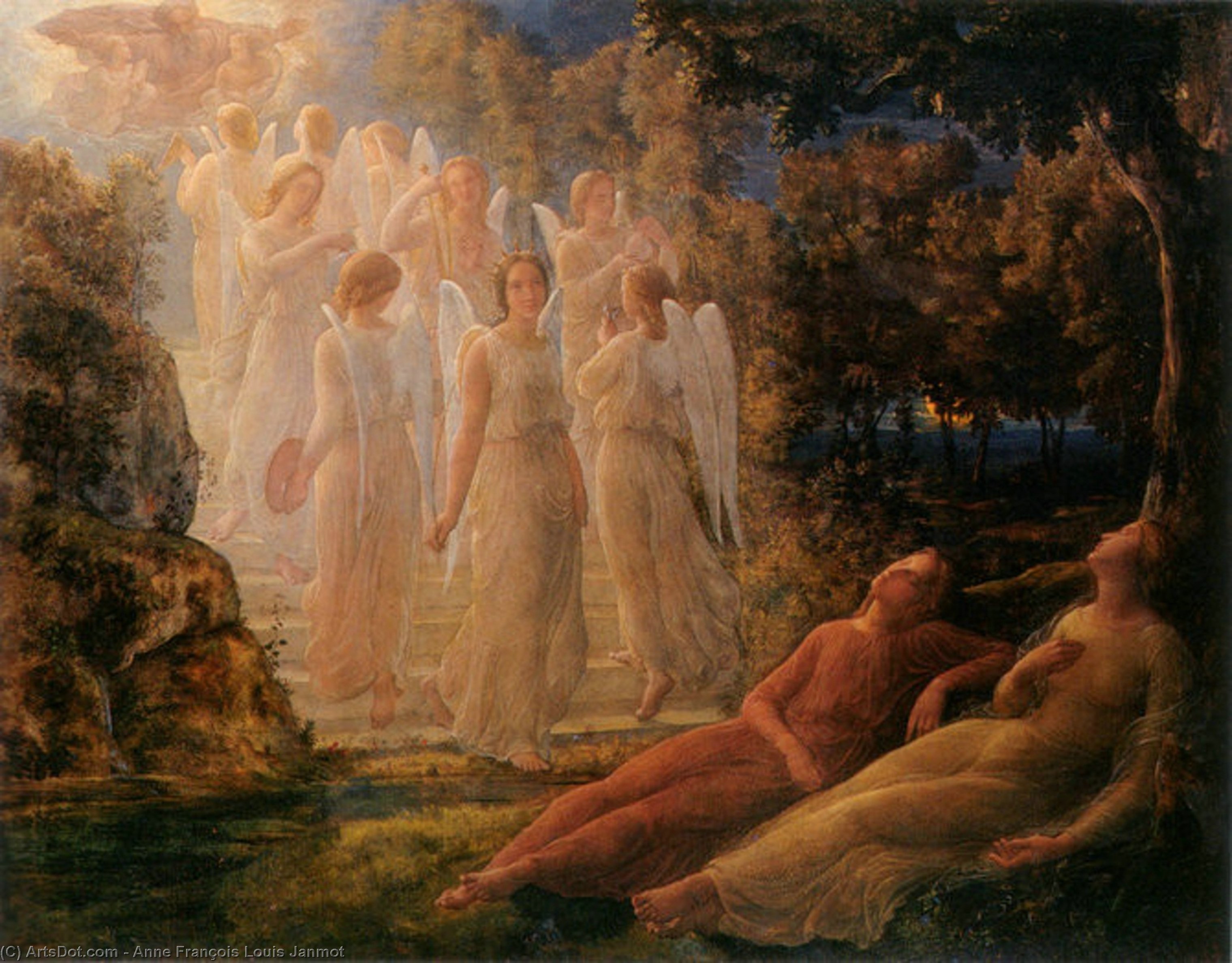 Le Poeme De L Ame 12 L Echelle D Or — Anne François Louis Janmot
