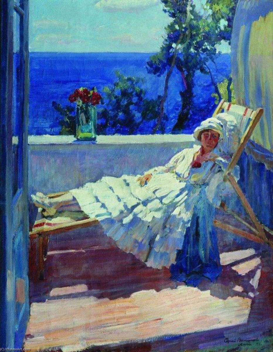 Lady On The Balcony — Sergej Arsenjewitsch Winogradow