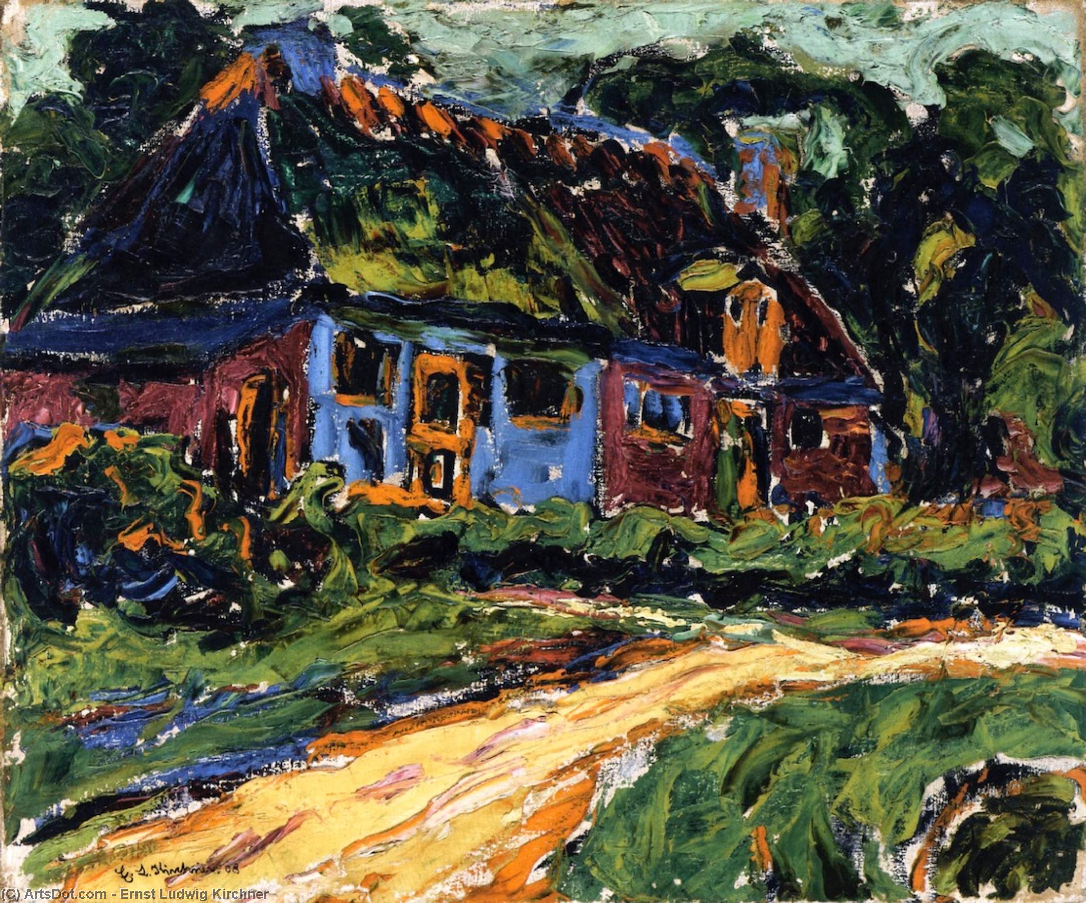 Old House, Fehmarn — Кирхнер