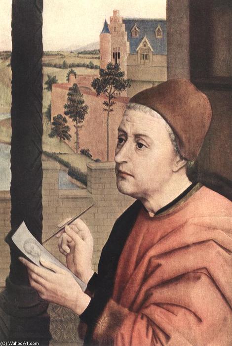 St Luke Zeichnet Ein Porträt Der Jungfrau Maria — Rogier Van Der Weyden