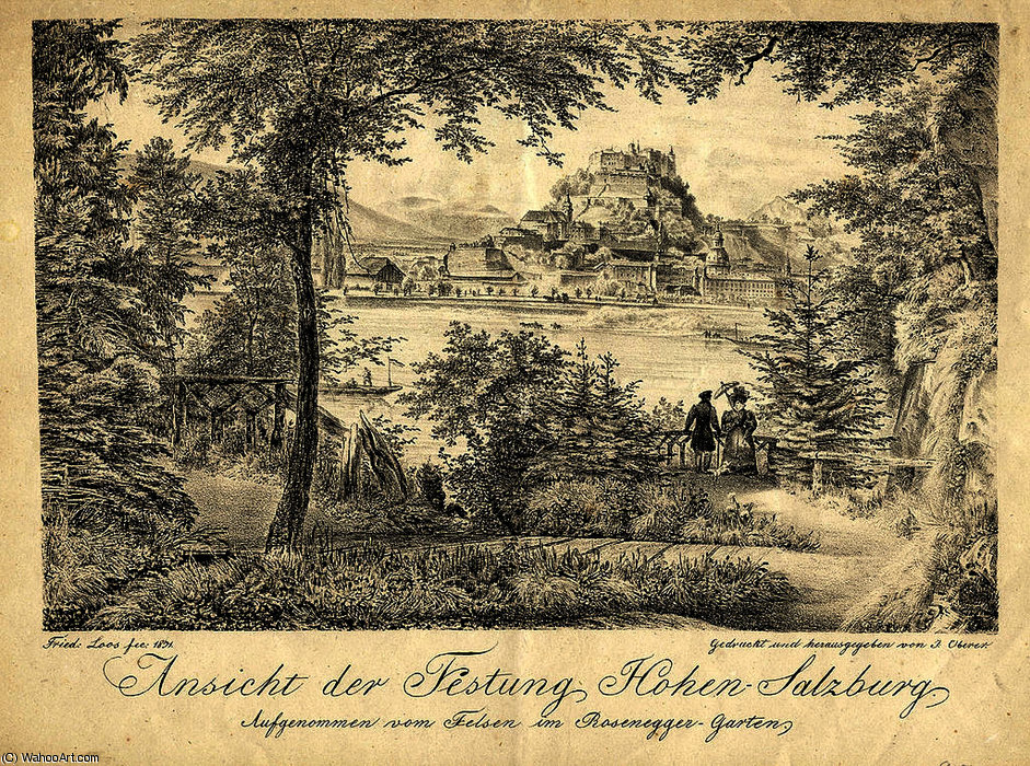 Ansicht Der Festung Hohen-salzburg — Friedrich Loos